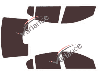 Holden Commodore (4) Sedan 4 door tinted film kit (2006 - 2013) Holden Commodore (4) Sedan 4 door tinted film kit (2006 - 2013)