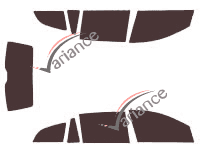 Holden Commodore (4) Sportwagon 5-door Estate (2008 - 2013) tinted film kit Holden Commodore (4) Sportwagon 5-door Estate (2008 - 2013) tinted film kit