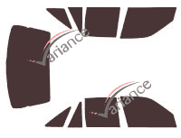 Holden Commodore (2) Sedan 4 door tinted film kit (1988 - 1997) Holden Commodore (2) Sedan 4 door tinted film kit (1988 - 1997)