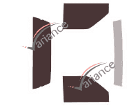 Holden Rodeo tinted film kit (2) Single Cab 2 door van (1988 - 2002)