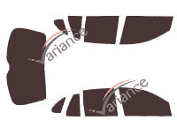 Holden Statesman Sedan 4 porte kit pellicola colorata (1999 - 2006) Holden Statesman Sedan 4 porte kit pellicola colorata (1999 - 2006)