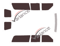 Holden Suburban 6-door tinted film kit (1997 - 2000) Holden Suburban 6-door tinted film kit (1997 - 2000)