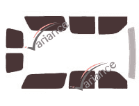 Holden Suburban 6-door tinted film kit (2000 - 2006) Holden Suburban 6-door tinted film kit (2000 - 2006)