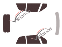 Holden Astra (3) Convertible 2-door tinted film kit (1995 - 2001)