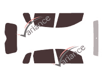 Kit film teinté Ford Fiesta (5) 5 portes (2002 - 2008) Kit film teinté Ford Fiesta (5) 5 portes (2002 - 2008)