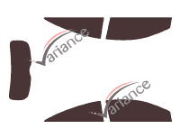 Holden Astra (5) 3 puertas (2004 - 2009) kit de láminas tintadas Holden Astra (5) 3 puertas (2004 - 2009) kit de láminas tintadas