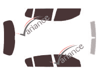 Holden Astra (5) 5 puertas (2004 - 2009) kit de láminas tintadas Holden Astra (5) 5 puertas (2004 - 2009) kit de láminas tintadas