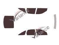 Holden Vectra (1) 5-door (1997 - 2002) tinted film kit Holden Vectra (1) 5-door (1997 - 2002) tinted film kit