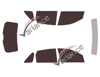 Ford Focus (1) 5-door (1998 - 2004) tinted film kit Ford Focus (1) 5-door (1998 - 2004) tinted film kit