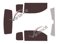 Tinted film kit Aixam City (1) 3 doors (2003 - 2010) Tinted film kit Aixam City (1) 3 doors (2003 - 2010)