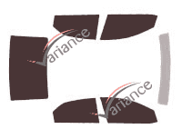 Tinted film kit Kia Cerato (2) 4-door sedan (2009 - 2013) Tinted film kit Kia Cerato (2) 4-door sedan (2009 - 2013)