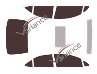 Lexus HS Limousine 4-Türer (2009 - 2017) Tönungsfolien-Kit