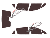 Peugeot 307 (1) berlina 4 porte (2003 - 2011) kit pellicola colorata Peugeot 307 (1) berlina 4 porte (2003 - 2011) kit pellicola colorata