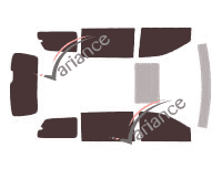 Tönungsfolienkit Volkswagen Routan 5-Türer (2009 - 2013) Tönungsfolienkit Volkswagen Routan 5-Türer (2009 - 2013)