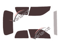 Toyota Starlet 3 door tinted film kit (1984 - 1999) Toyota Starlet 3 door tinted film kit (1984 - 1999)