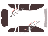 Kit de láminas tintadas para el Subaru Outback (4) 5 puertas (2009 - 2015) Kit de láminas tintadas para el Subaru Outback (4) 5 puertas (2009 - 2015)