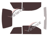Aixam Crossline 3-door tinted film kit (2006 - 2015) Aixam Crossline 3-door tinted film kit (2006 - 2015)