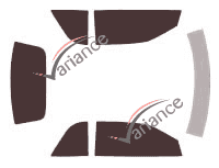 Kit film teinté Chrysler Stratus Cabriolet 2 portes (1995 - 2001) Kit film teinté Chrysler Stratus Cabriolet 2 portes (1995 - 2001)