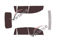 Tinted film kit Daihatsu Sirion 5 doors (2003 - 2012) Tinted film kit Daihatsu Sirion 5 doors (2003 - 2012)