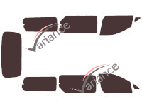 Hyundai i800 5-door tinted film kit (since 2008) Hyundai i800 5-door tinted film kit (since 2008)