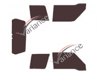 Santana S300 3-door tinted film kit (2001 - 2011)