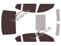 Tinted film kit Bmw Serie 7 / i7 (5) Sedan 4-door (2008 - 2015) Tinted film kit Bmw Serie 7 / i7 (5) Sedan 4-door (2008 - 2015)