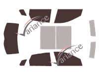 Kit film teinté Cadillac SRX 5 portes (2009 - 2016) Kit film teinté Cadillac SRX 5 portes (2009 - 2016)