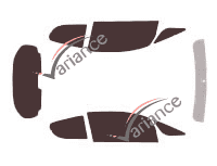 Tinted film kit Mitsubishi Colt (8) Phase 2 3-door (2009 - 2012) Tinted film kit Mitsubishi Colt (8) Phase 2 3-door (2009 - 2012)