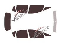 Tinted film kit Mitsubishi Colt (6) Phase 2 5-door (2009 - 2012) Tinted film kit Mitsubishi Colt (6) Phase 2 5-door (2009 - 2012)