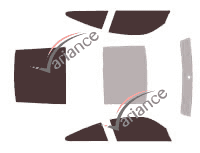 Tinted film kit Porsche 911 (6) Targa Coupe 2-door (2005 - 2014) Tinted film kit Porsche 911 (6) Targa Coupe 2-door (2005 - 2014)