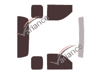 Tinted film kit Ford Ranger (2) King Cab Pick-up 2 doors (2006 - 2012) Tinted film kit Ford Ranger (2) King Cab Pick-up 2 doors (2006 - 2012)