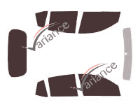 Tinted film kit Hyundai i10 (1) 5 doors (2007 - 2014) Tinted film kit Hyundai i10 (1) 5 doors (2007 - 2014)