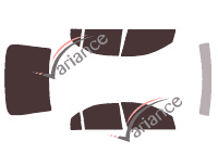 Ford Mondeo tinted film kit (2) 4-door sedan (2000 - 2007) Ford Mondeo tinted film kit (2) 4-door sedan (2000 - 2007)