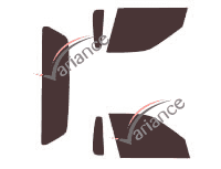 Holden Commodore tinted film kit (2) 2-door pick-up (1994 - 2000) Holden Commodore tinted film kit (2) 2-door pick-up (1994 - 2000)