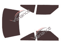 Tinted film kit Opel Manta Coupe 2 doors (1975 - 1987) Tinted film kit Opel Manta Coupe 2 doors (1975 - 1987)