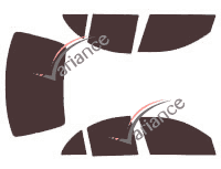 Nissan Almera Tinted Film Kit (1) 4-door sedan (1995 - 2000) Nissan Almera Tinted Film Kit (1) 4-door sedan (1995 - 2000)