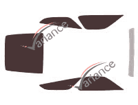 Tinted film kit Porsche 928 Coupe 3-door (1977 - 1995) Tinted film kit Porsche 928 Coupe 3-door (1977 - 1995)