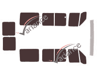 Peugeot Boxer (1) 5-door (1994 - 2006) tinted film kit Peugeot Boxer (1) 5-door (1994 - 2006) tinted film kit