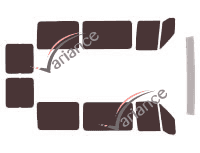 Tinted film kit Fiat Ducato (1) 4 doors (1994 - 2006) Tinted film kit Fiat Ducato (1) 4 doors (1994 - 2006)