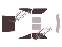 Nissan 300 ZX (1) Coupe 3-door (1984 - 1990) tinted film kit Nissan 300 ZX (1) Coupe 3-door (1984 - 1990) tinted film kit