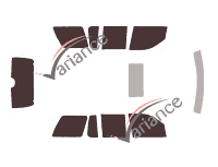 Ford Explorer (3) 5 porte (2001 - 2006) kit pellicola colorata