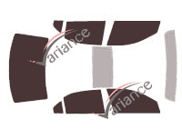 Ford Fusion tinted film kit (1) 4-door sedan (2004 - 2010) Ford Fusion tinted film kit (1) 4-door sedan (2004 - 2010)