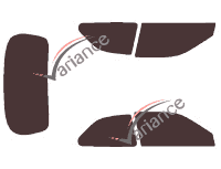 Tinted film kit Honda Civic (6) 3 doors (1996 - 2001) Tinted film kit Honda Civic (6) 3 doors (1996 - 2001)