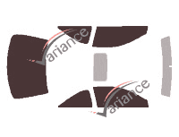 Tinted film kit Honda Accord (6) Coupé 2 doors (1998 - 2003) Tinted film kit Honda Accord (6) Coupé 2 doors (1998 - 2003)