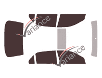 Tinted film kit Honda Accord (8) Sedan 4 doors (2003 - 2008) Tinted film kit Honda Accord (8) Sedan 4 doors (2003 - 2008)