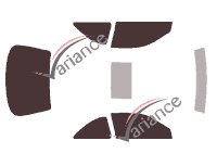 Tinted film kit Honda Civic (6) Coupe 2 doors (1996 - 1998) Tinted film kit Honda Civic (6) Coupe 2 doors (1996 - 1998)