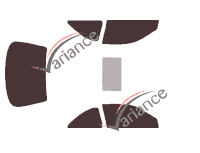 Tinted film kit Honda Civic (6) Coupe 2 doors (1999 - 2001) Tinted film kit Honda Civic (6) Coupe 2 doors (1999 - 2001)