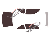 Tinted film kit Honda Civic (7) Coupe 2 doors (2001 - 2005) Tinted film kit Honda Civic (7) Coupe 2 doors (2001 - 2005)