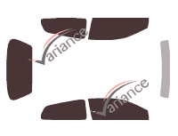 Tinted film kit Honda Civic (7) 3 doors (2001 - 2007) Tinted film kit Honda Civic (7) 3 doors (2001 - 2007)