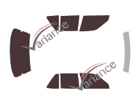 Tinted film kit Honda Civic (4) Sedan 4 doors (1987 - 1991) Tinted film kit Honda Civic (4) Sedan 4 doors (1987 - 1991)